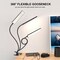 LED Desk Lamp with Eye-Caring LED Light and Metal Clip, 11 Level Brightness 3 Color Modes, Power by USB Port 5W Flexible Gooseneck Reading Light for Home and Office (5W, Black)